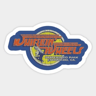 Whirlin' Wheels Skateboard Park 1978 Sticker